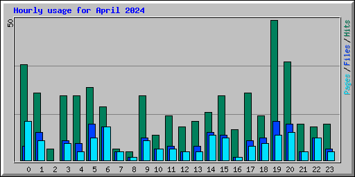 Hourly usage for April 2024