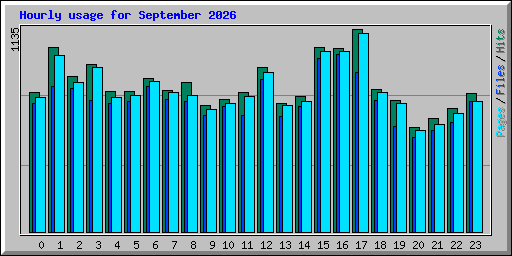 Hourly usage for September 2026